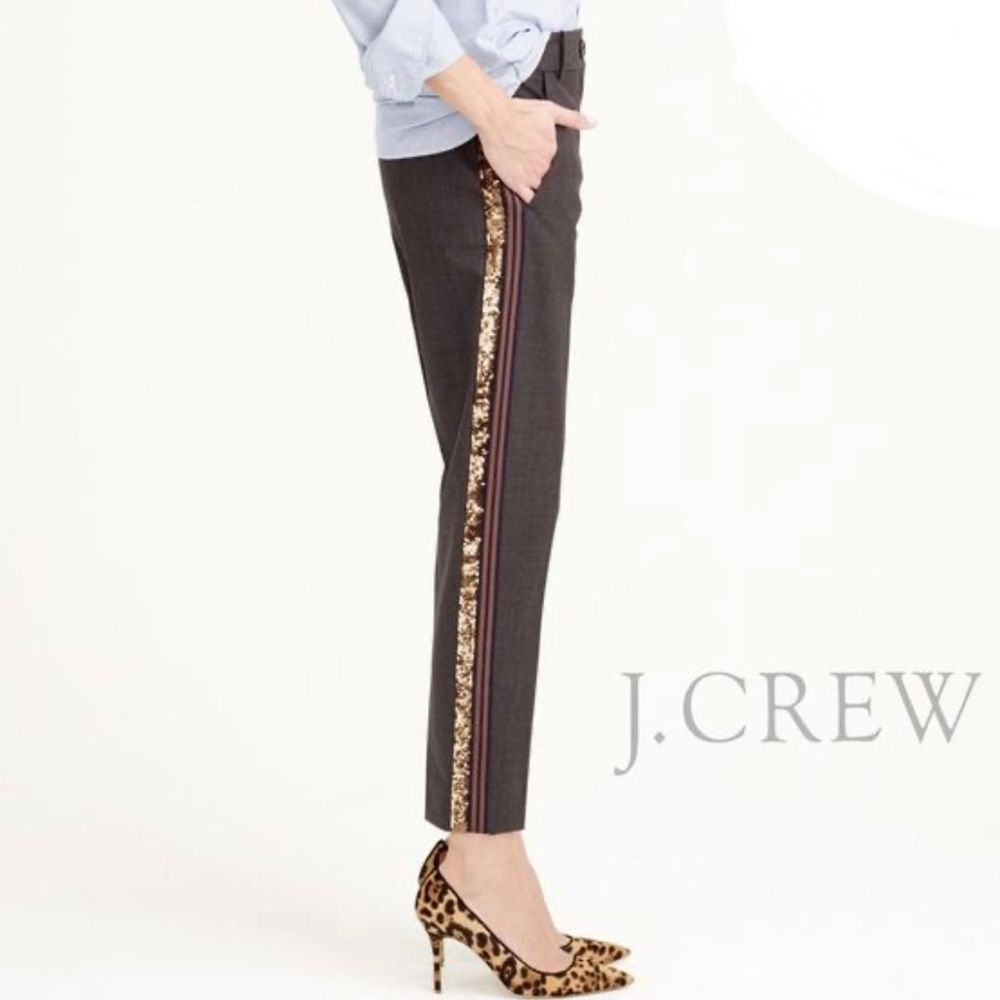 J. Crew Ludlow Tuxedo Stripe Dress Pants s2